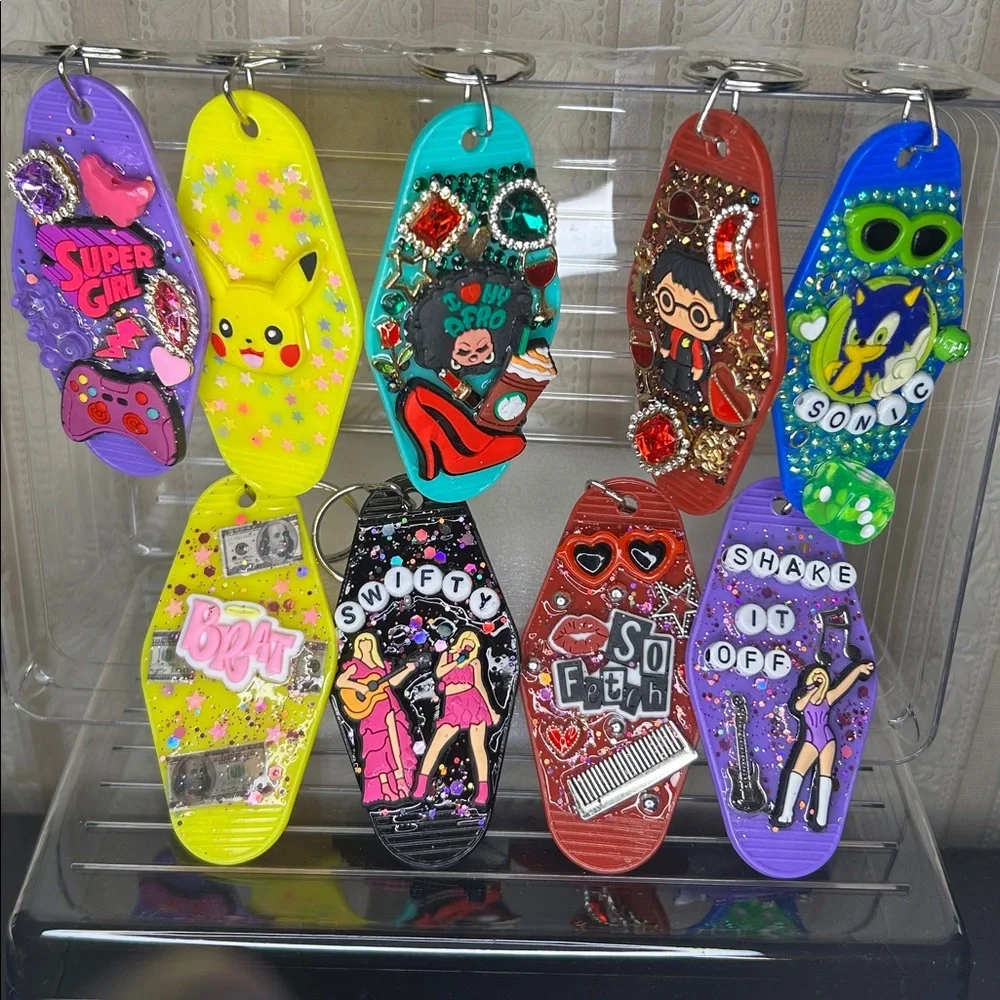 Colorful Decorative Keychains Set - Picture 2 of 2